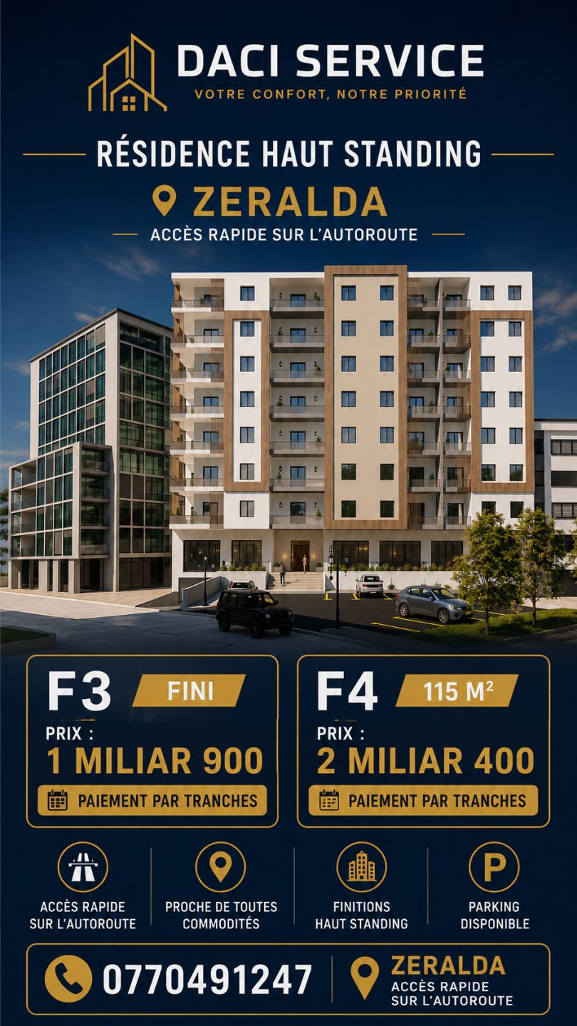 F4 spacieux a alger zeralda — Appartement à زرالدة