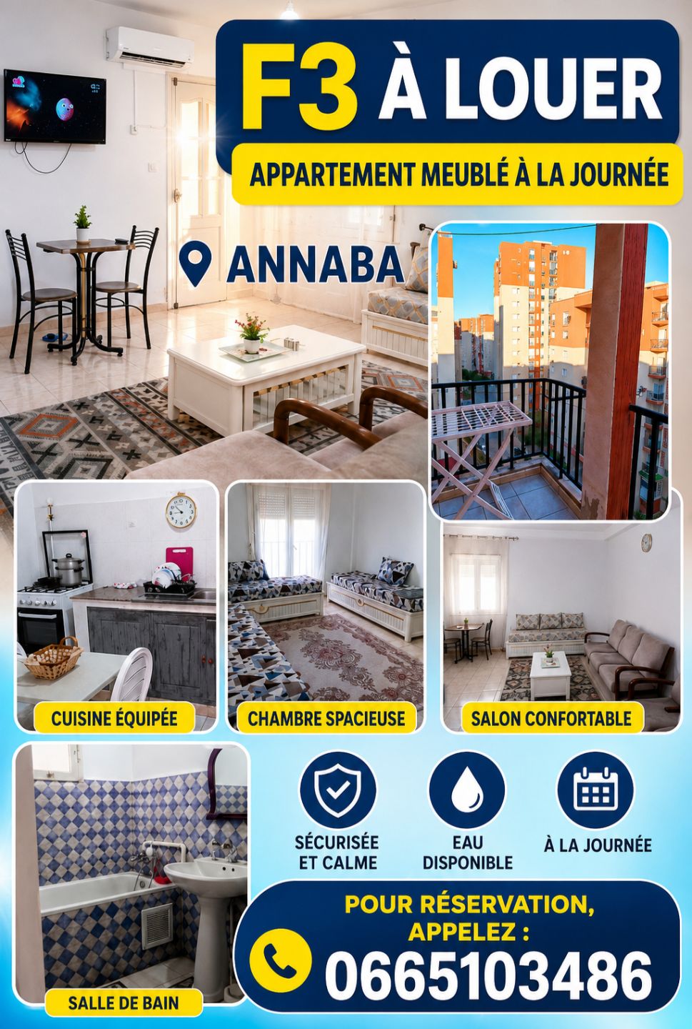 Location appartement vacances — Appartement à البوني